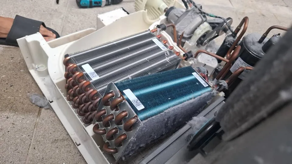 Heat pump dryer support